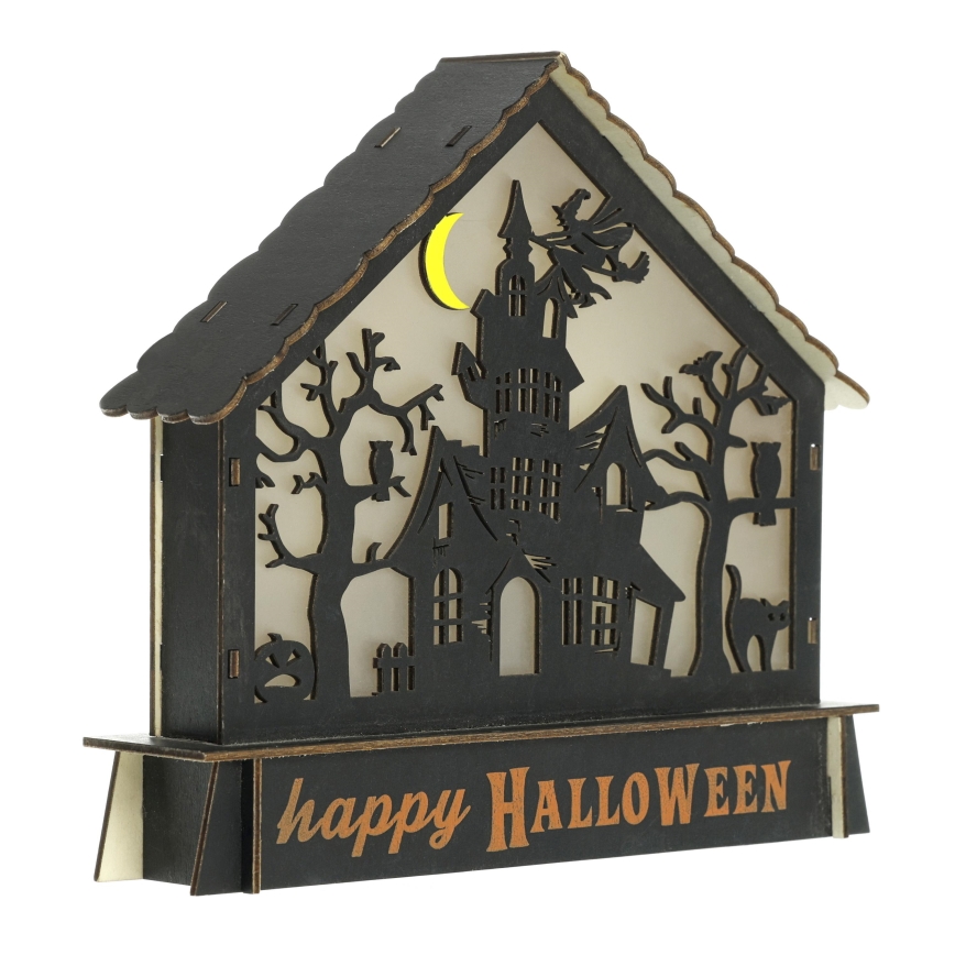 LED-Dekoration HALLOWEEN LED/2xAA/mehrfarbig Spukhaus