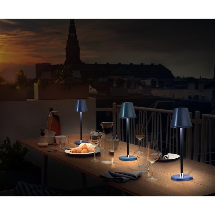 LED Dimmbares wiederaufladbares Tischlicht LED/3W/1800 mAh Dunkelblau