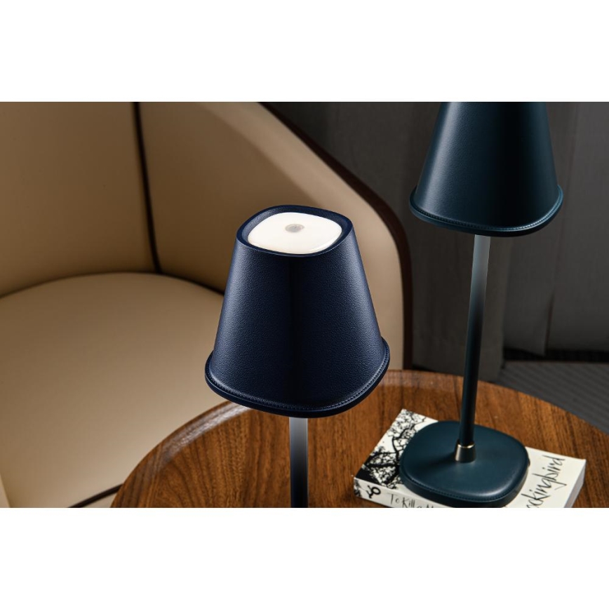 LED Dimmbares wiederaufladbares Tischlicht LED/3W/1800 mAh Dunkelblau