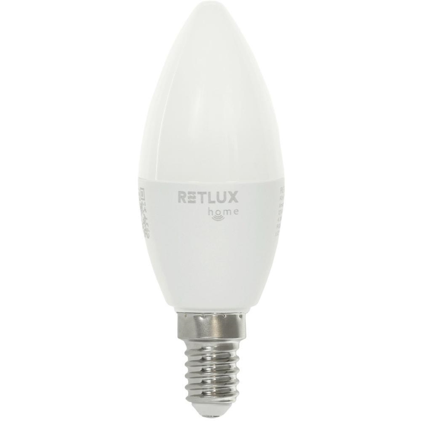 LED RGBW dimmbare Lampe C37 E14/4,5W/230V 2700-6500K Wi-Fi Tuya