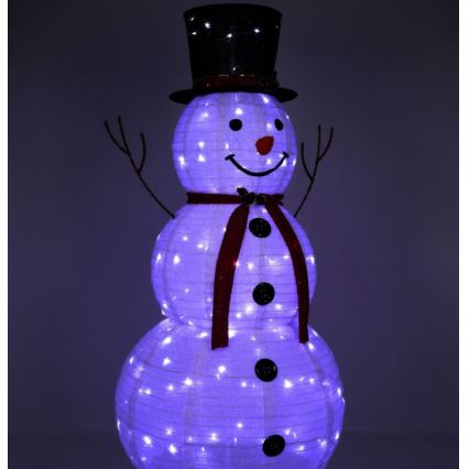 LED-Weihnachtsdekoration LED/3,6W/230V 180 cm IP44 Schneemann