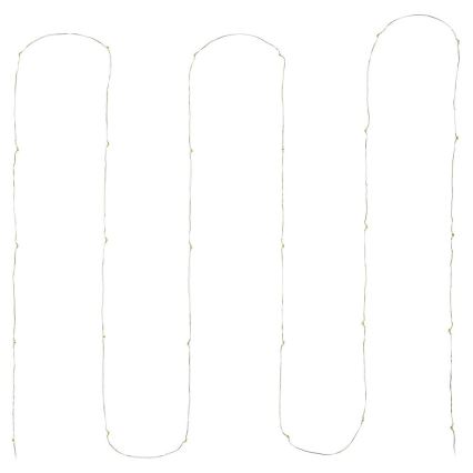 LED-Weihnachtskette 30xLED/3xAA 3,3m warmweiß