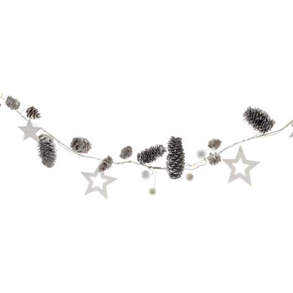 LED-Weihnachtslichterkette 10xLED/3xAA 2,5m warmweiβ