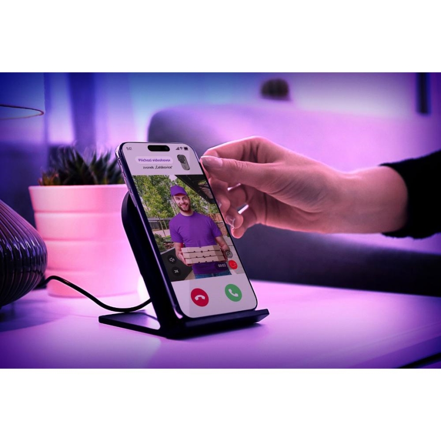 Video-Türklingel mit Bewegungssensor 5MP 1440p 5200 mAh Wi-Fi IP65 Anthrazit