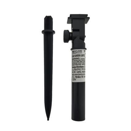 RGB-LED-Solarleuchte 10× LEDs / 1,2 V, 300 mAh, IP44, schwarz