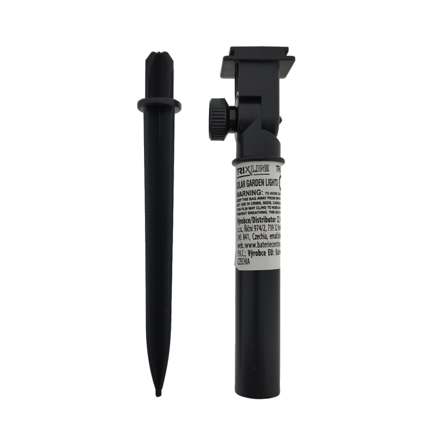 RGB-LED-Solarleuchte 10× LEDs / 1,2 V, 300 mAh, IP44, schwarz