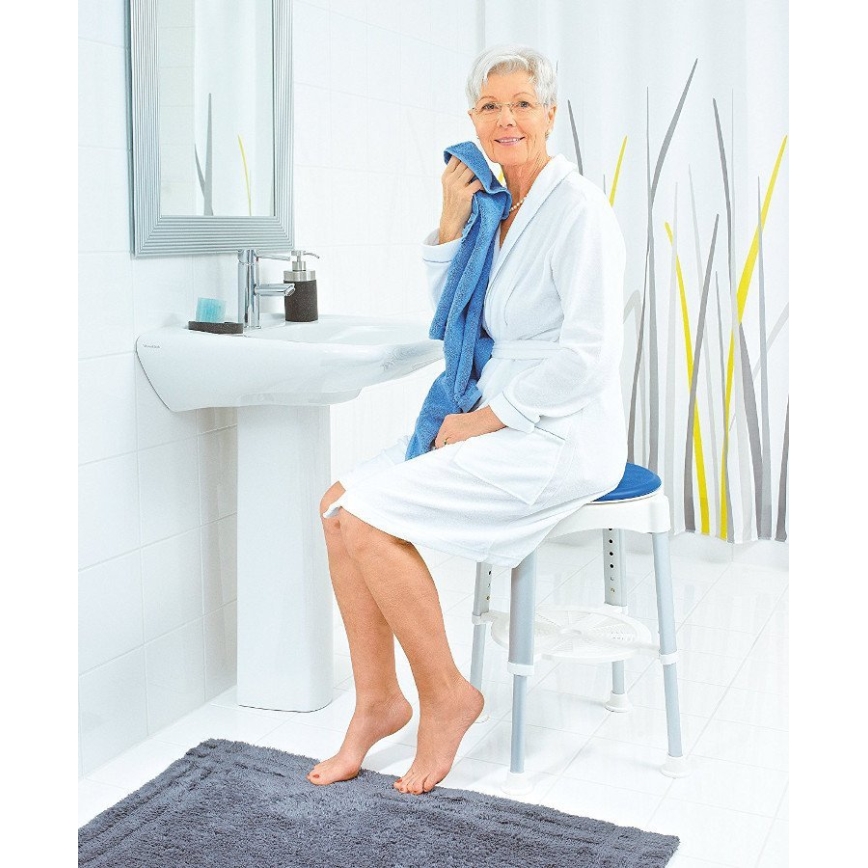 Ridder - Drehhocker 58x35,5 cm blau/weiß