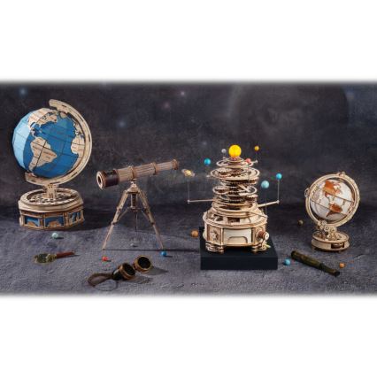 RoboTime - 3D Holzmechanisches Puzzle Planetarium
