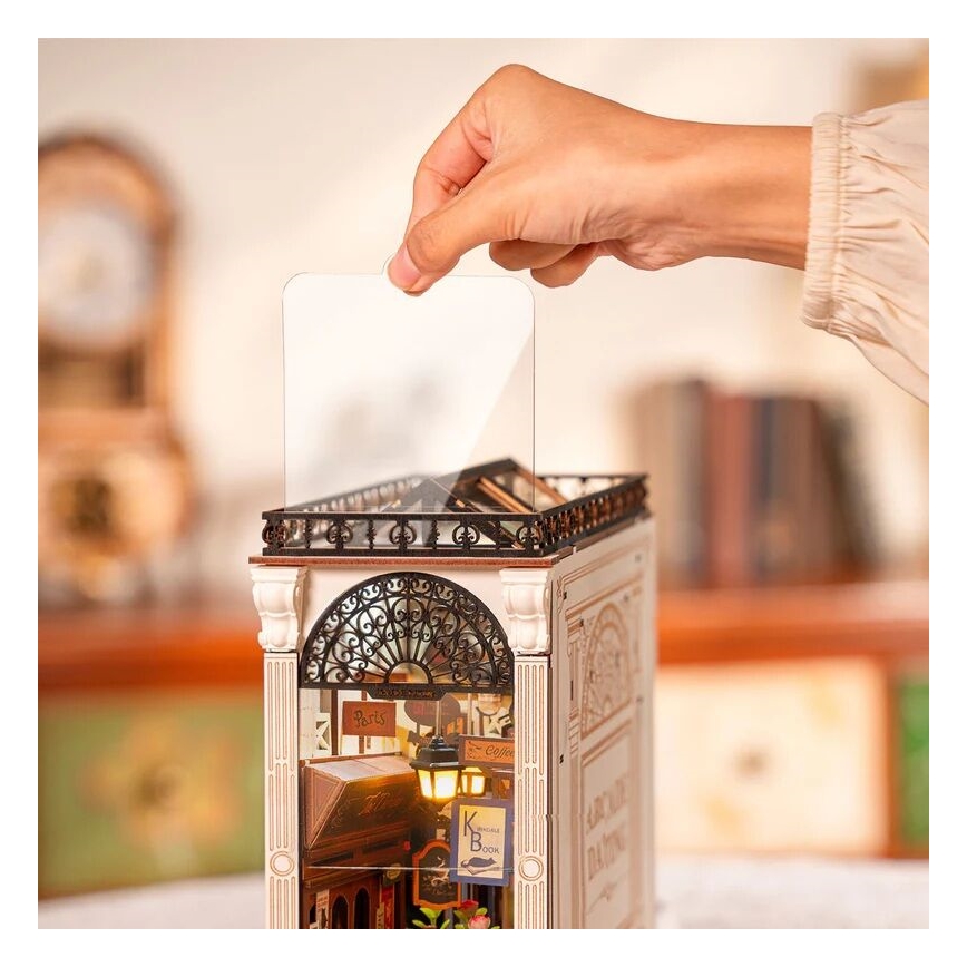 RoboTime - 3D LED-Puzzle Buchstütze Treffen in der Bücherpassage 2xAAA