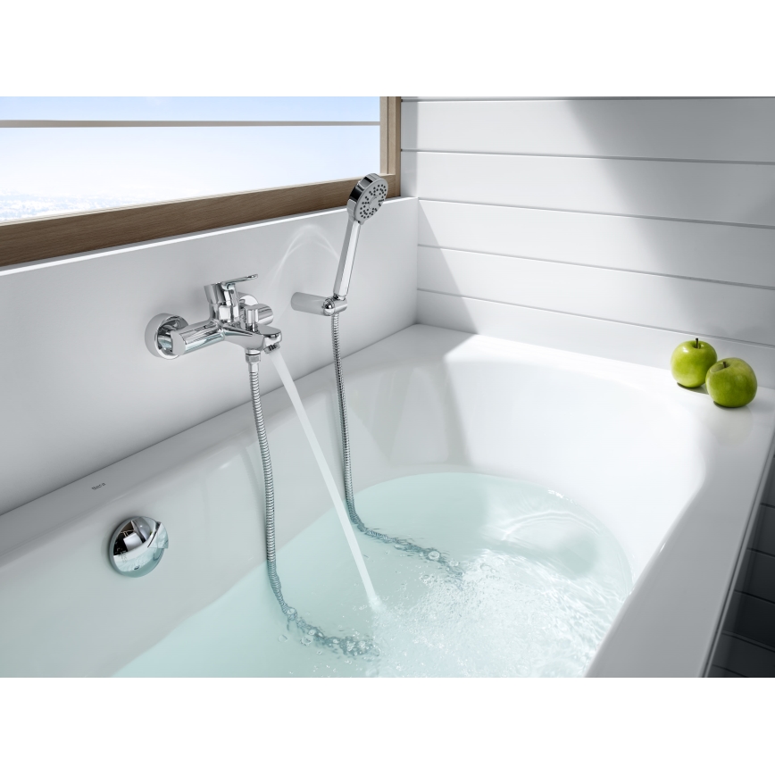 Roca A5A0209C00 - Badewannenarmatur L20 glänzendes Chrom