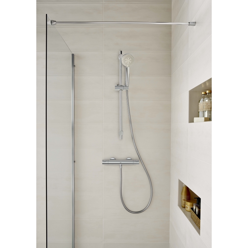 Roca A5A2E18C00 - Thermostatischer Wasserhahn für die Dusche -500 glänzendes Chrom