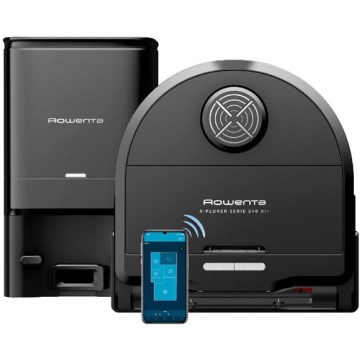 Rowenta - Intelligenter Saugroboter mit Wischfunktion X-PLORER S240+ AI Animal & Allergy Wi-Fi 5200 mAh