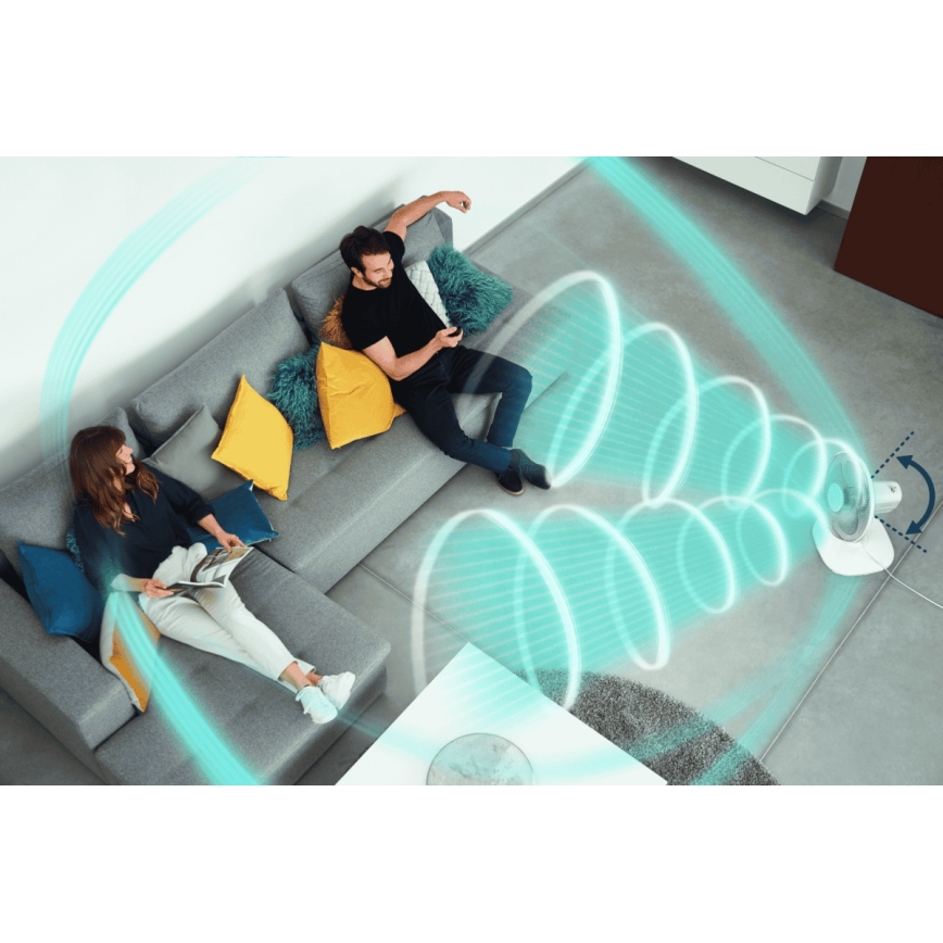 Rowenta - Tischventilator ESSENTIAL 28W/230V Ø 25 cm weiß