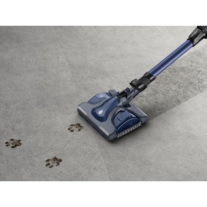 Rowenta - Akku-Staubsauger mit Wischfunktion X-FORCE FLEX ANIMAL AQUA AUTO 3in1 480W/32,4V 2500 mAh blau