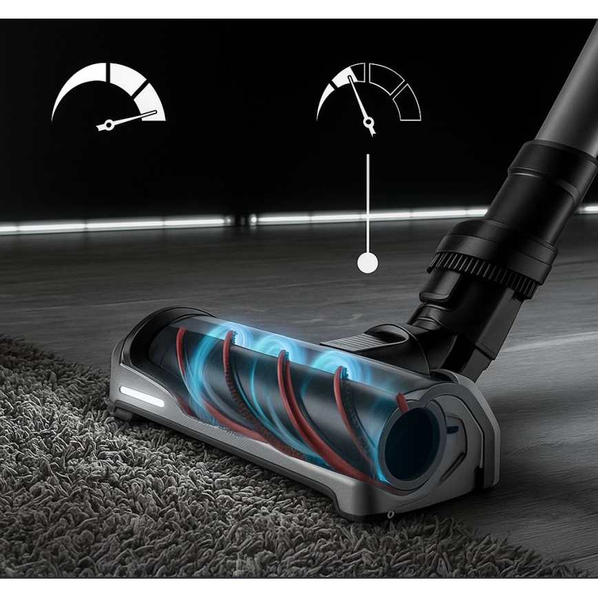 Rowenta - Akku-Staubsauger mit Wischfunktion X-FORCE FLEX ANIMAL AQUA AUTO 3in1 480W/32,4V 2500 mAh blau