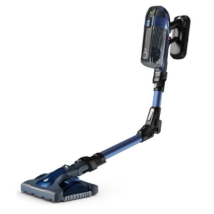 Rowenta - Akku-Staubsauger mit Wischfunktion X-FORCE FLEX ANIMAL AQUA AUTO 3in1 480W/32,4V 2500 mAh blau