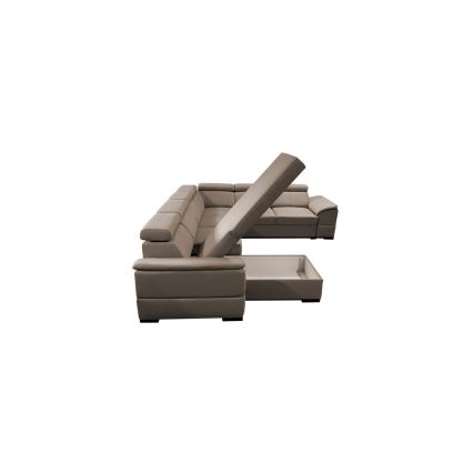 Schlafsofa mit universeller U-Ecke und Stauraum GRANADA Beige