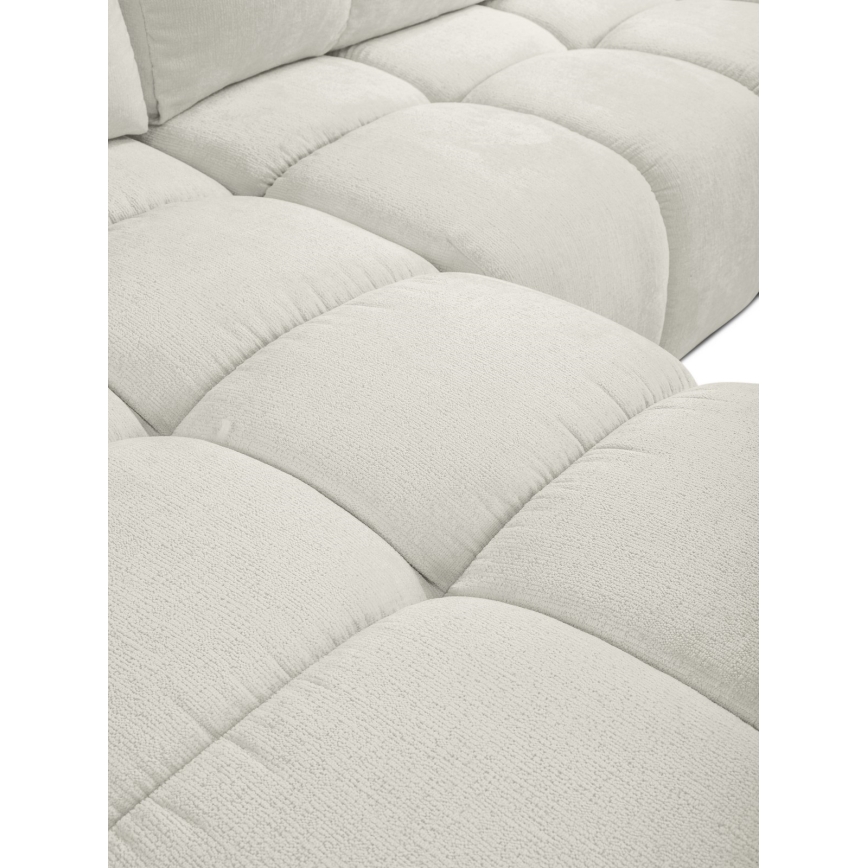 Ecksofa mit Schlaffunktion und Stauraum, L-Form ALMADA links, beige, gepolstert