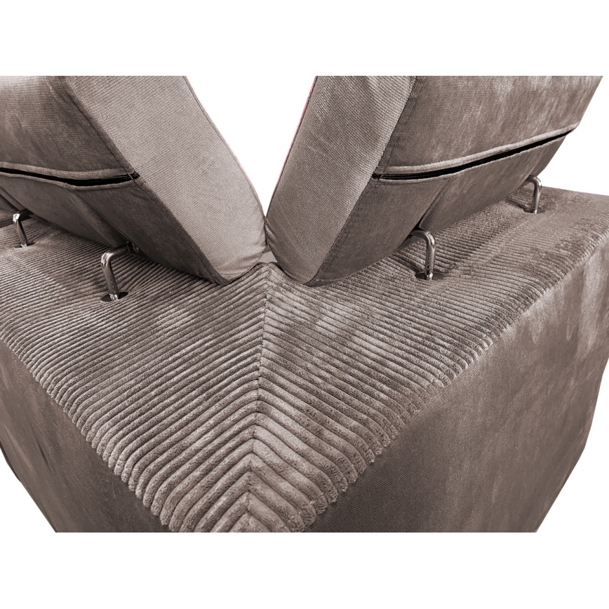 Schlafsofa mit universeller U-Ecke und Stauraum SALVADA Beige