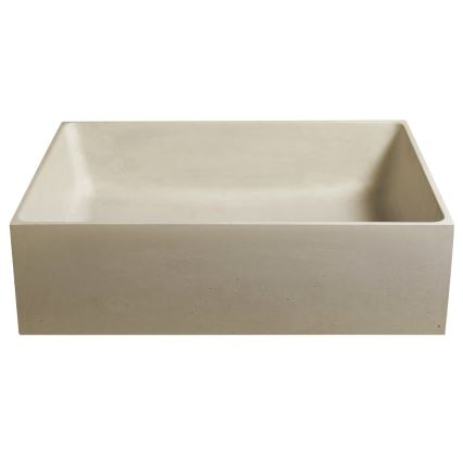 Sapho - Aufsatzwaschbecken FORMIGO 47,5x36,5 cm Beton/Beige