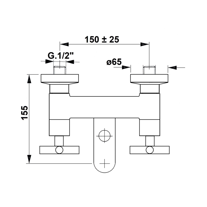 Sapho - Badewannenarmatur AXIA, glänzender Chrom