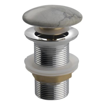 Sapho - Click-Clack-Waschbeckenablauf DALMA Ø 6,7 cm, grau