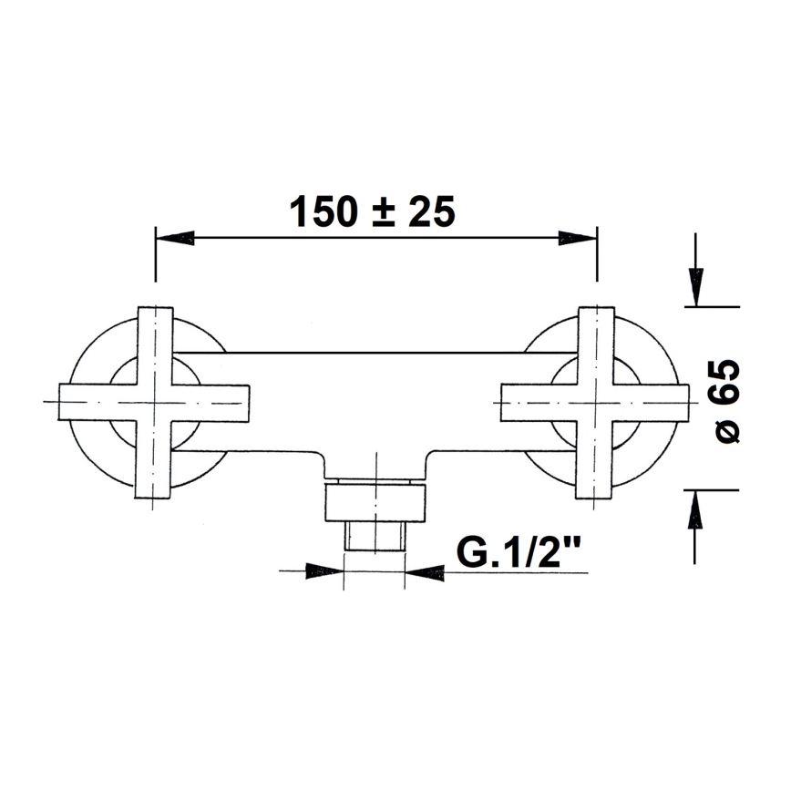 Sapho - Duscharmatur AXIA, glänzender Chrom