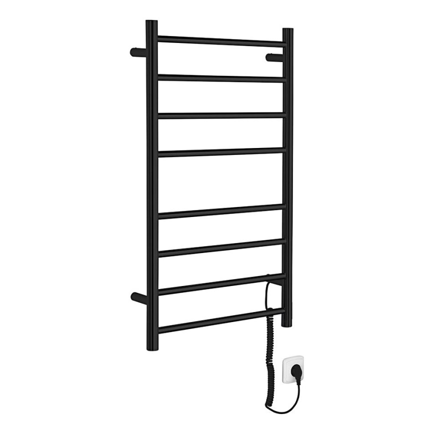 Sapho - Elektrischer Handtuchwärmer REDONDO 75W/230V 50x90 cm matt schwarz