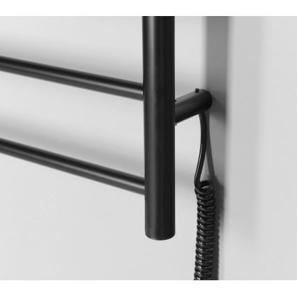 Sapho - Elektrischer Handtuchwärmer REDONDO 75W/230V 50x90 cm matt schwarz