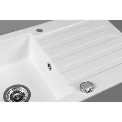 Sapho - Küchenspüle 78x44 cm Granit/Weiß