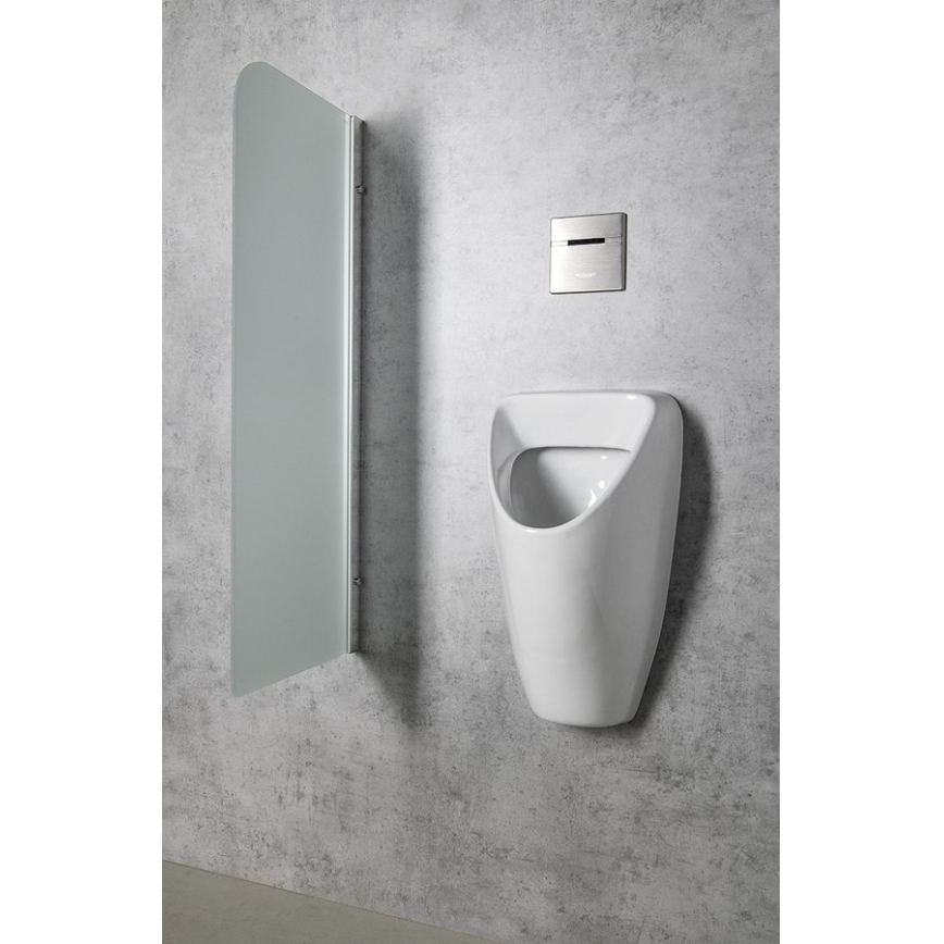 Sapho - Trennwand für Urinale 40x100 cm Milchglas