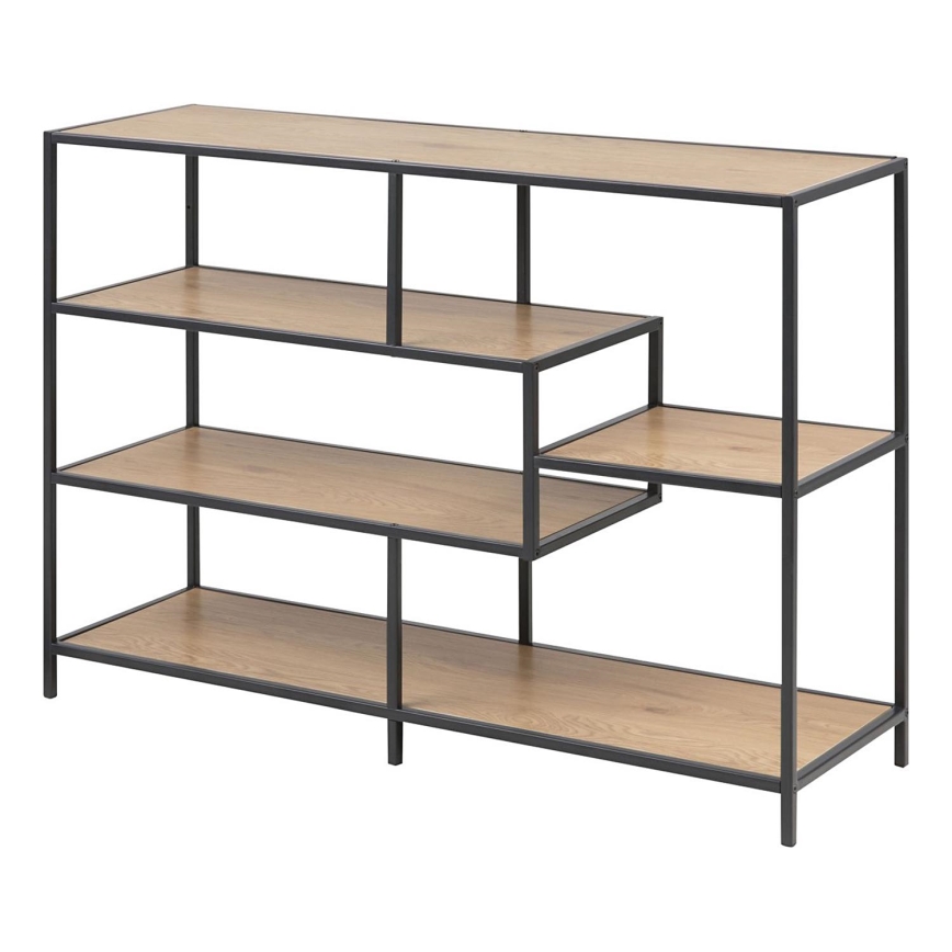 SARON Bücherregal Eiche/Schwarz