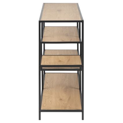 SARON Bücherregal Eiche/Schwarz