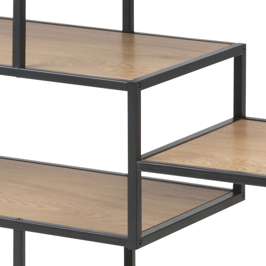 SARON Bücherregal Eiche/Schwarz