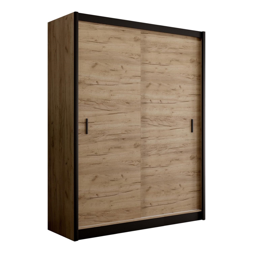 Schiebetür-Kleiderschrank SAPHIRA 203x215 cm Eiche Craft