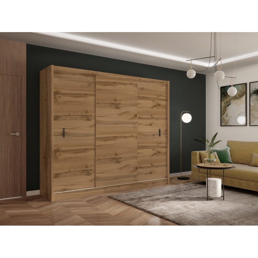 Schiebetürenschrank SAPHIRA 250x215 cm Wotan-Eiche
