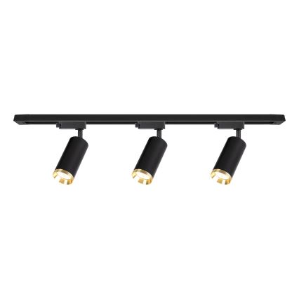 Schienenstrahler im Schienensystem MICA 3xGU10/10W/230V schwarz/gold