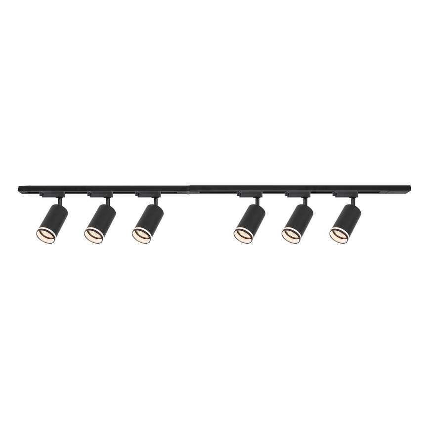 Schienenstrahler im Schienensystem PIPE 6xGU10/10W/230V schwarz