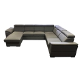 Schlafsofa mit universeller U-Ecke und Stauraum GRANADA in Dunkelgrau