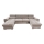 Schlafsofa mit universeller U-Ecke und Stauraum SALVADA Beige