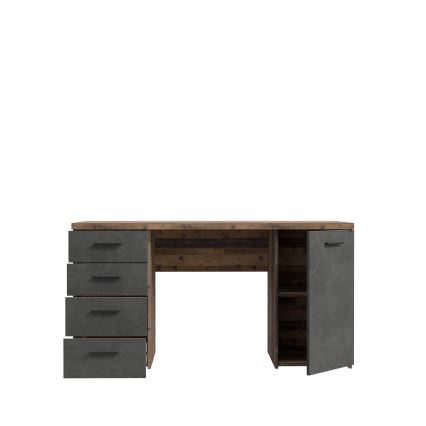 Schreibtisch ARENO Braun/Graphit