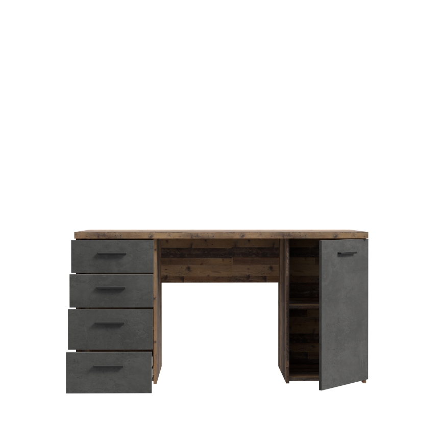 Schreibtisch ARENO Braun/Graphit