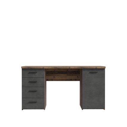 Schreibtisch ARENO Braun/Graphit