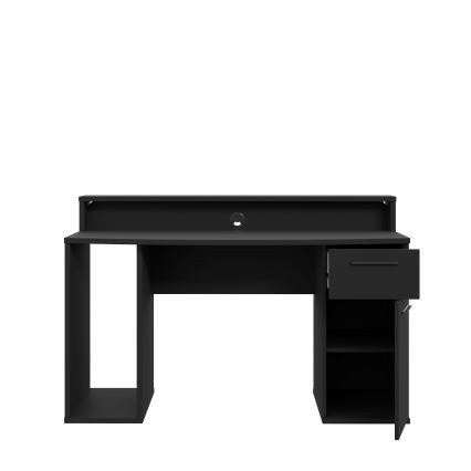 Schreibtisch mit Beleuchtung IVAR, schwarz