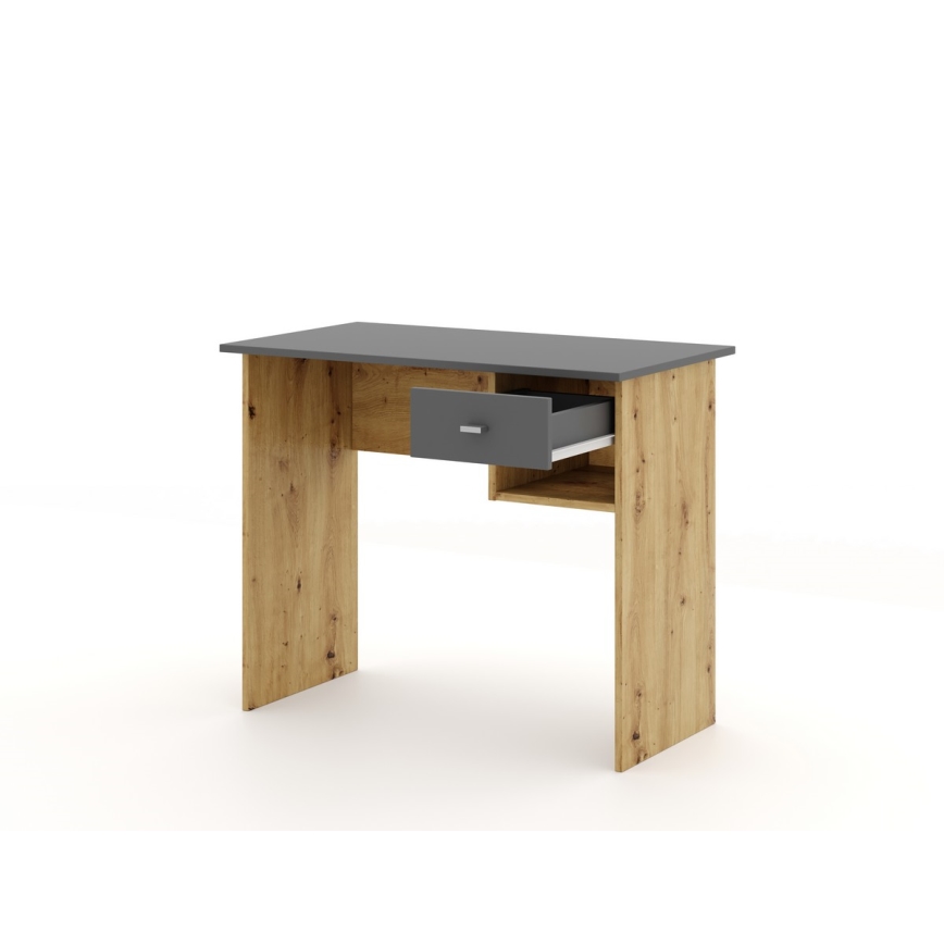 Schreibtisch RICO Eiche Artisan/Grau