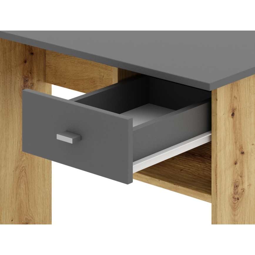 Schreibtisch RICO Eiche Artisan/Grau
