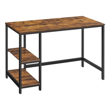 Schreibtisch SOLEA braun/schwarz