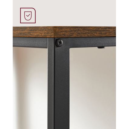 Schreibtisch SOLEA braun/schwarz