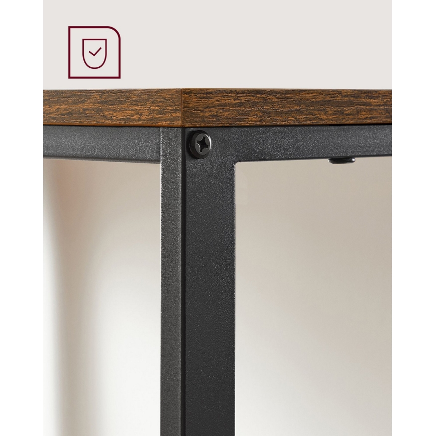 Schreibtisch SOLEA braun/schwarz