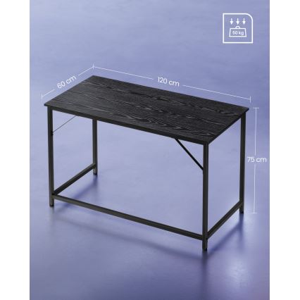 Schreibtisch SOLEA, schwarz